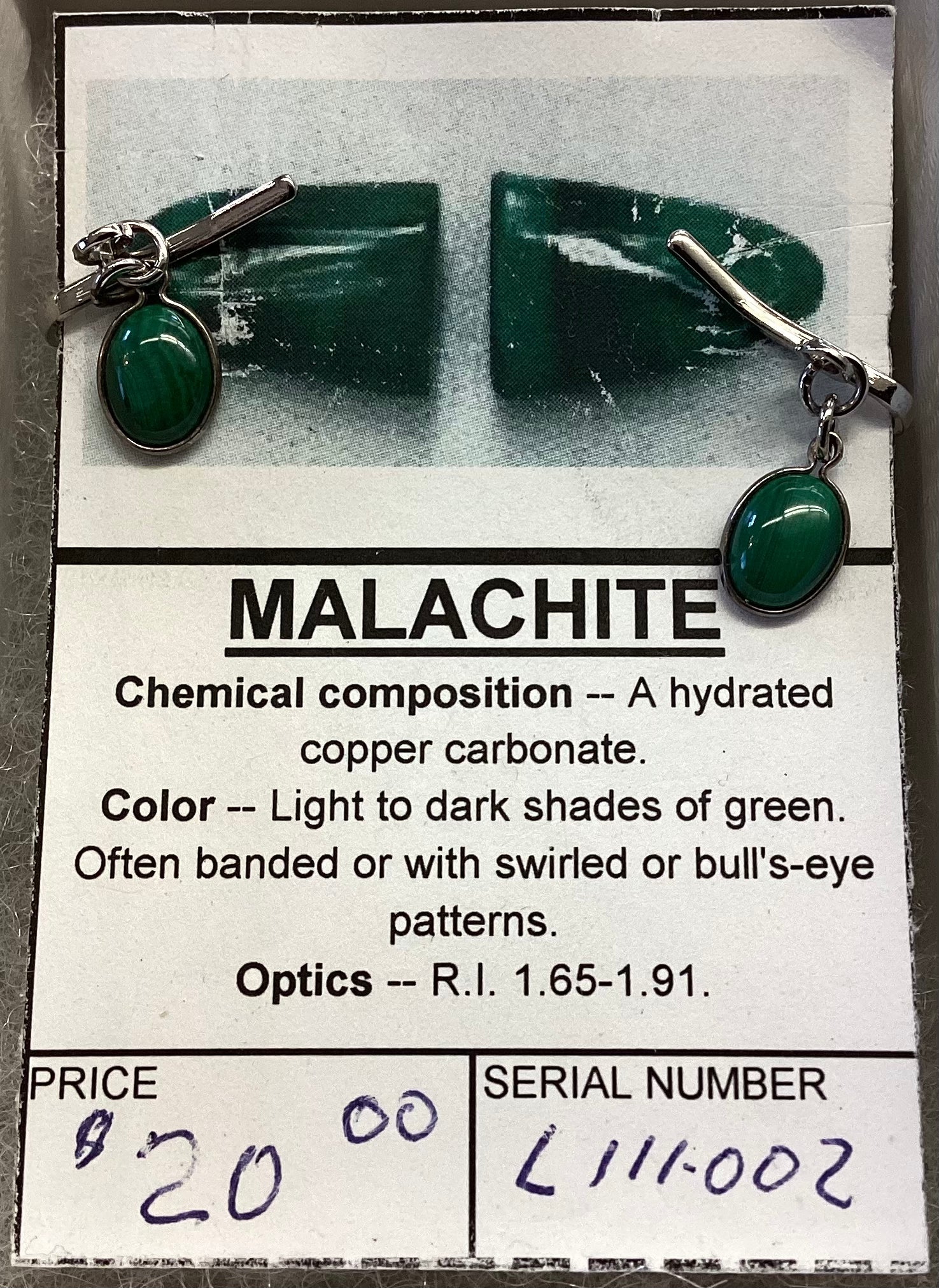 Malachite Earrings