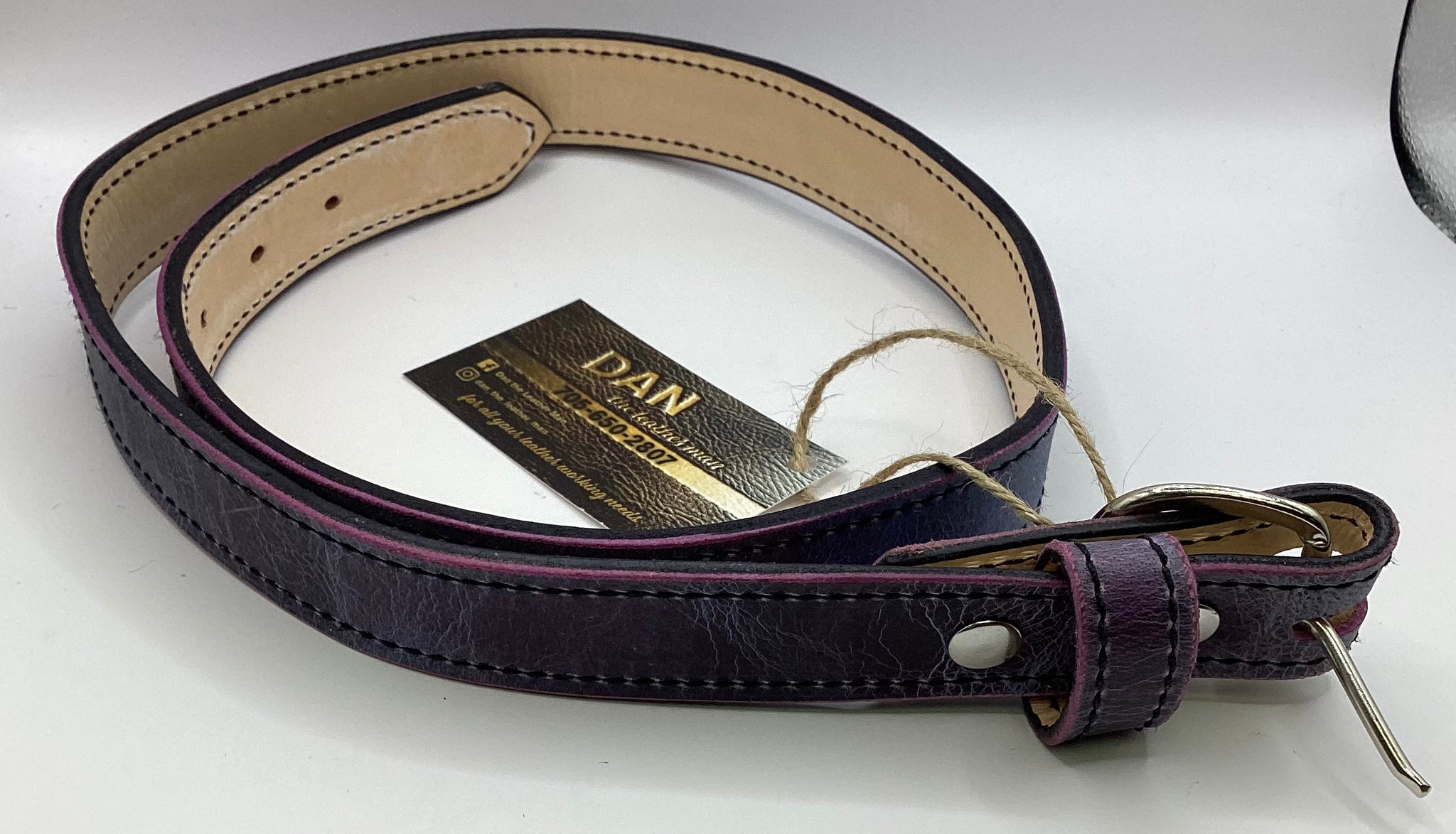 Leather belt in different sizes