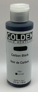 Golden Fluid Acrylics 1oz & 16oz.