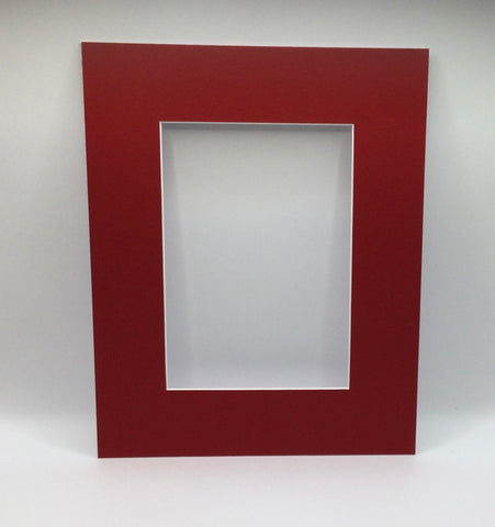 G.St - Acid Free Matting - 8x10 with 5x7 opening - Red - 23PMRED