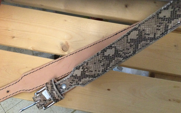 Leather belt in different sizes