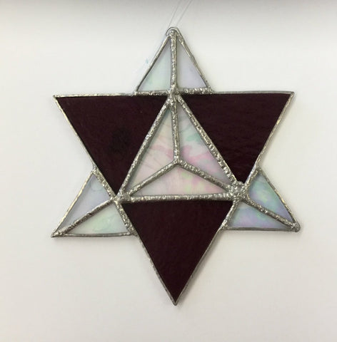 Star, stained glass 6 1/4inch